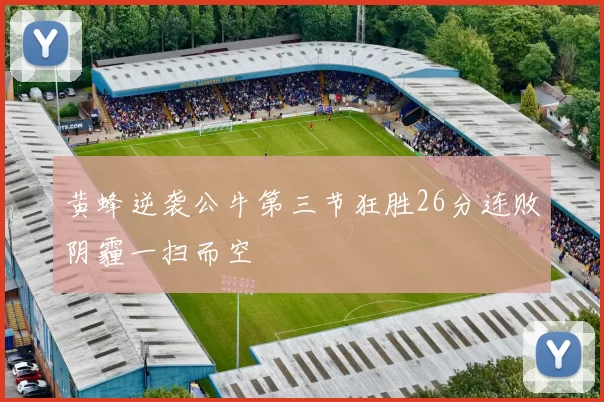 黄蜂逆袭公牛第三节狂胜26分连败阴霾一扫而空